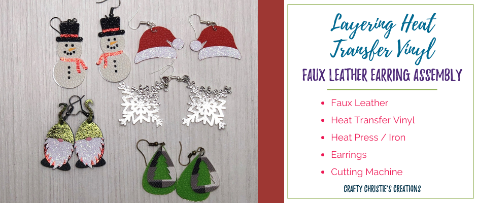 How to Make Faux Leather Earrings with Your Cricut - Sew Crafty Me