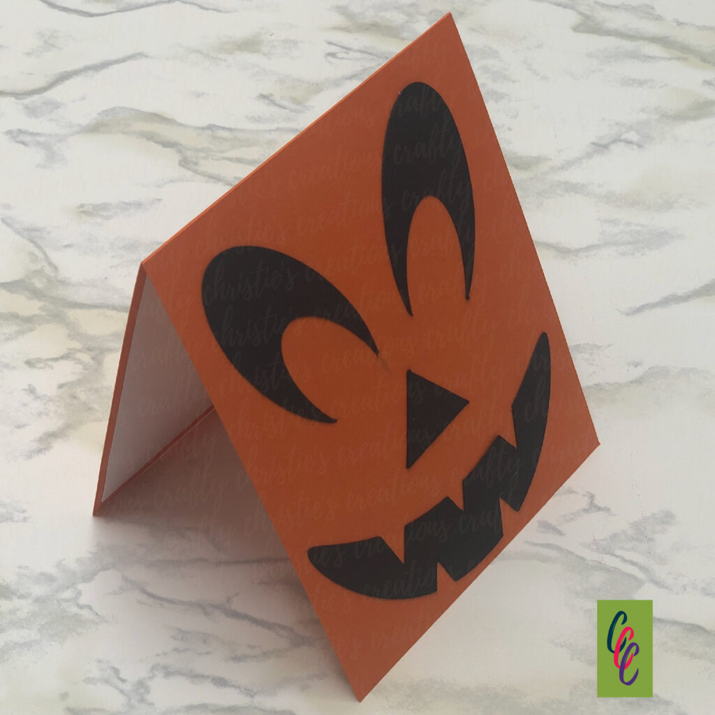 Pumpkin Face Card