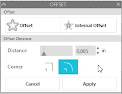 offset panel to design layered mandalas