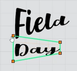 use the warp tool to manipulate text