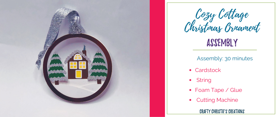 cozy cottage christmas ornament