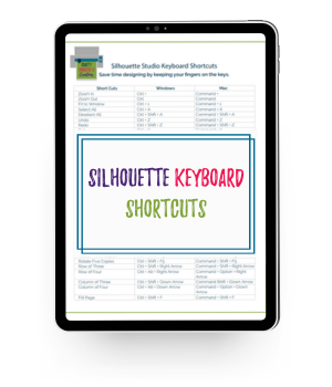 Silhouette Keyboard Shortcuts - Crafty Christie’s Creations SVG Shop