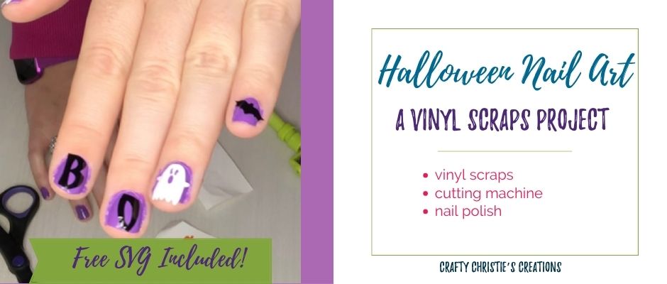 Nail Art with vinyl scraps