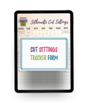 cut settings tracker form