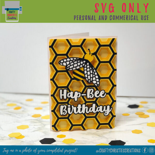 Layered Bee Card - Image 5