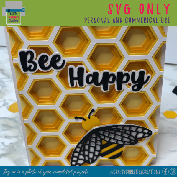 Layered Bee Card - Image 3