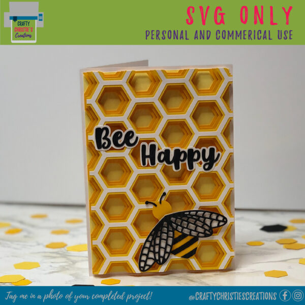 Layered Bee Card - Image 2