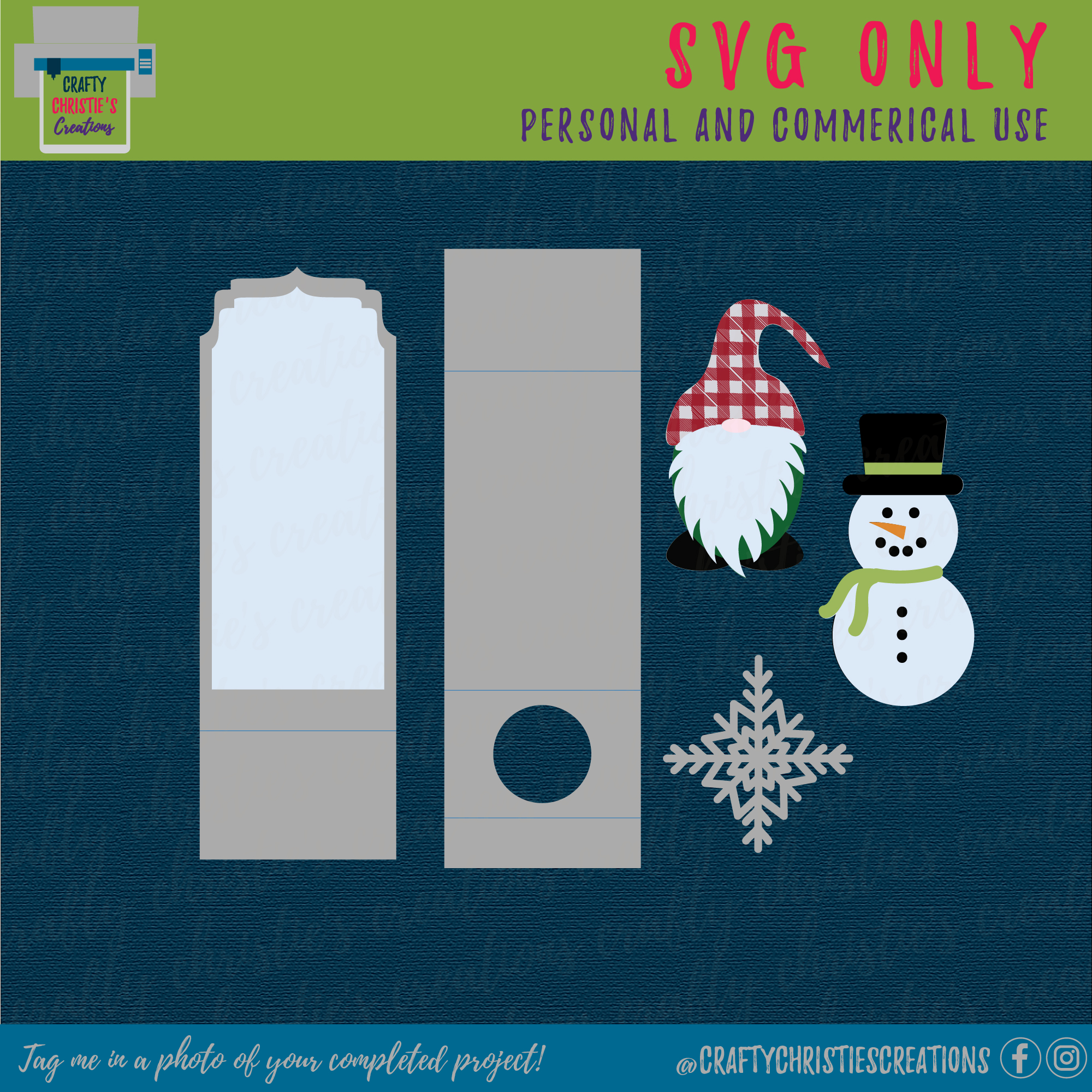 Mini Liquor Bottle Gift Box - the pieces you will see in the file download.