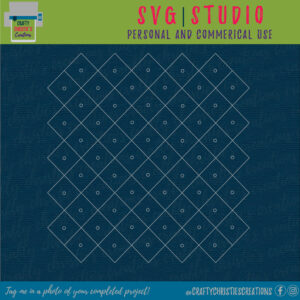 diamond and circles line art pattern