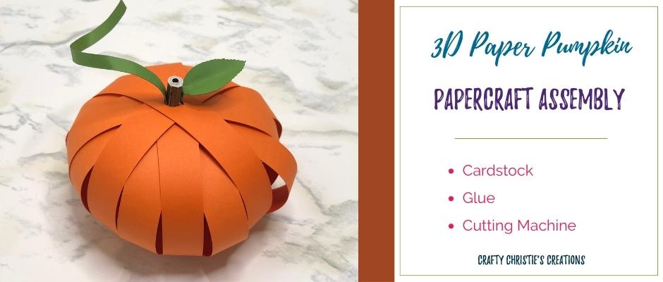 3D Paper Pumpkin Decoration