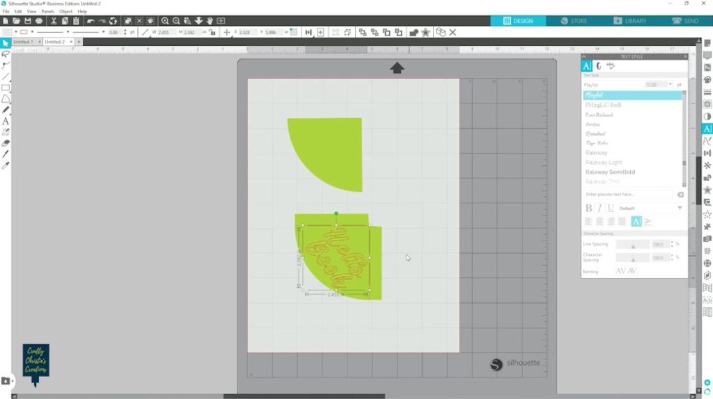 add hello book to the front and subtract from triangle