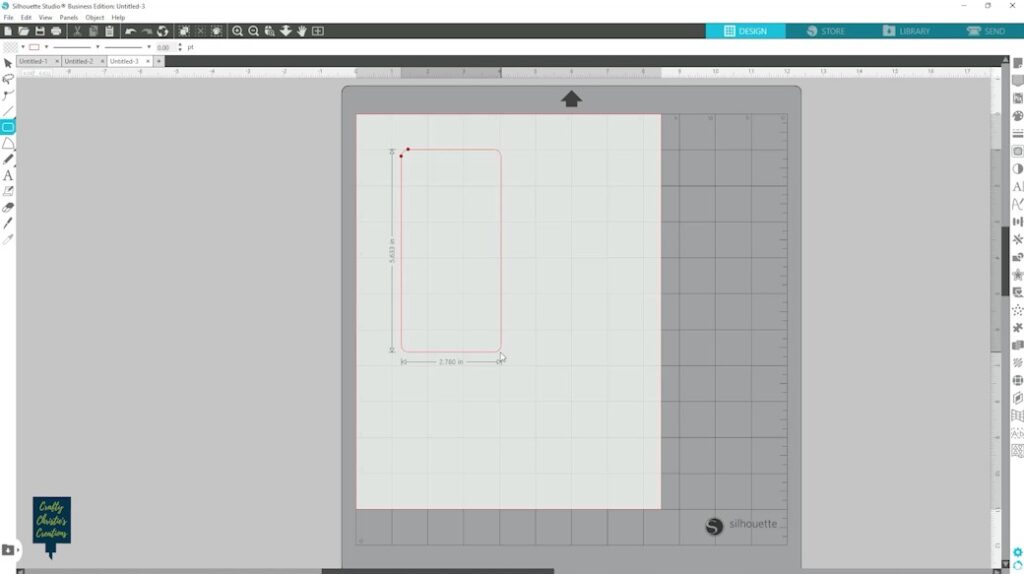 bookmark base shape using rounded rectangle