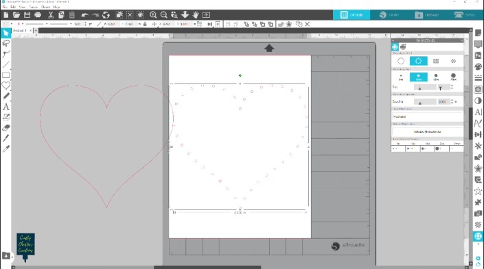 use the rhinestone panel to create the cut outs for the nails