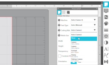 set the mat to none in the page set up panel