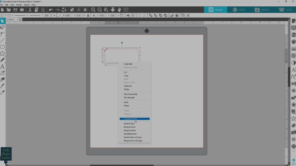 Convert rectangle to path