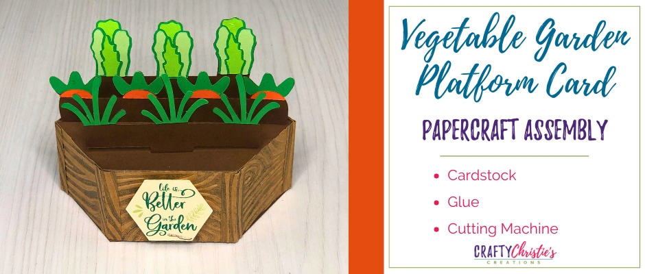 Vegetable Garden Platform Card Papercraft Assembly