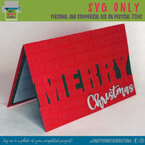 Merry Christmas Card SVG