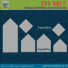 These are the cut out parts from the graduation cap card svg file